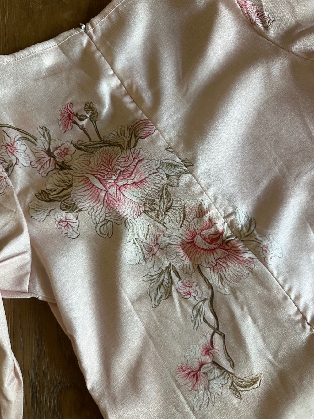 Wrenoin Pink Floral Midi Dress Sz M NWT Scoop Neck Floral Dress - Picture 14 of 16
